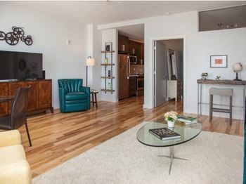 Hardwood maple flooring throughout all living spaces